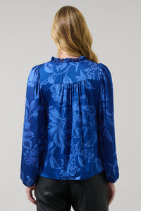 Ciara Floral Lindsey Ruffle Blouse