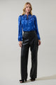 Ciara Floral Lindsey Ruffle Blouse