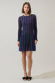 Genesis Rainbow Stripe Knit Mini Dress