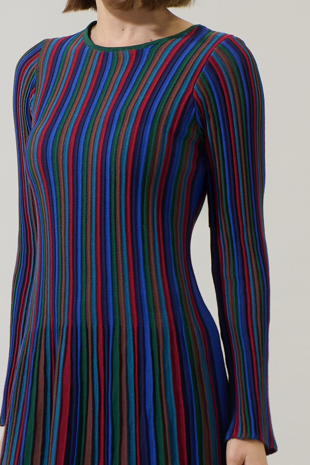 rainbow stripe mini dress Boden Girls Multi Strap Flare Dress in Blue