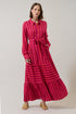 Clarisa Stripes Sofia Button Down Maxi Dress