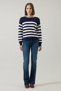 Varen Stripe Raglan Sleeve Sweater