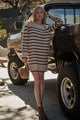 Tovina Striped Sweater Mini Dress