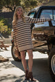 Tovina Striped Sweater Mini Dress