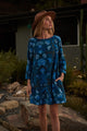 Palmate Floral Lonna Shift Mini Dress