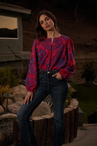 Darret Floral Marwa Long Sleeve Blouse