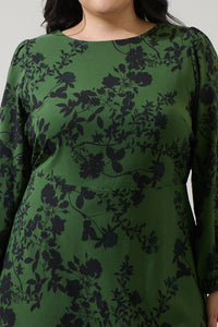 Tindrie Floral Ruffle Flounce Mini Dress Curve