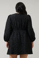 Arielle Jacquard Glow Bow Dress Curve