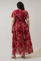 Ginnie Floral Amabel Tiered Maxi Dress Curve