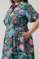 Elara Floral Marisy Collared Maxi Dress Curve