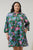 Elara Floral Ruelle Ruffle Mini Dress Curve