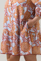 Siany Floral Yamila Ruffle Mini Dress Curve