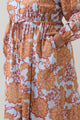 Siany Floral Ameni Button Down Midi Dress Curve