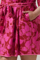 Craney Floral Ravan Collared Mini Dress Curve