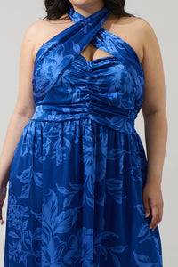Ciara Floral Tiffi Halter Maxi Dress Curve