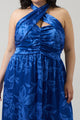 Ciara Floral Tiffi Halter Maxi Dress Curve