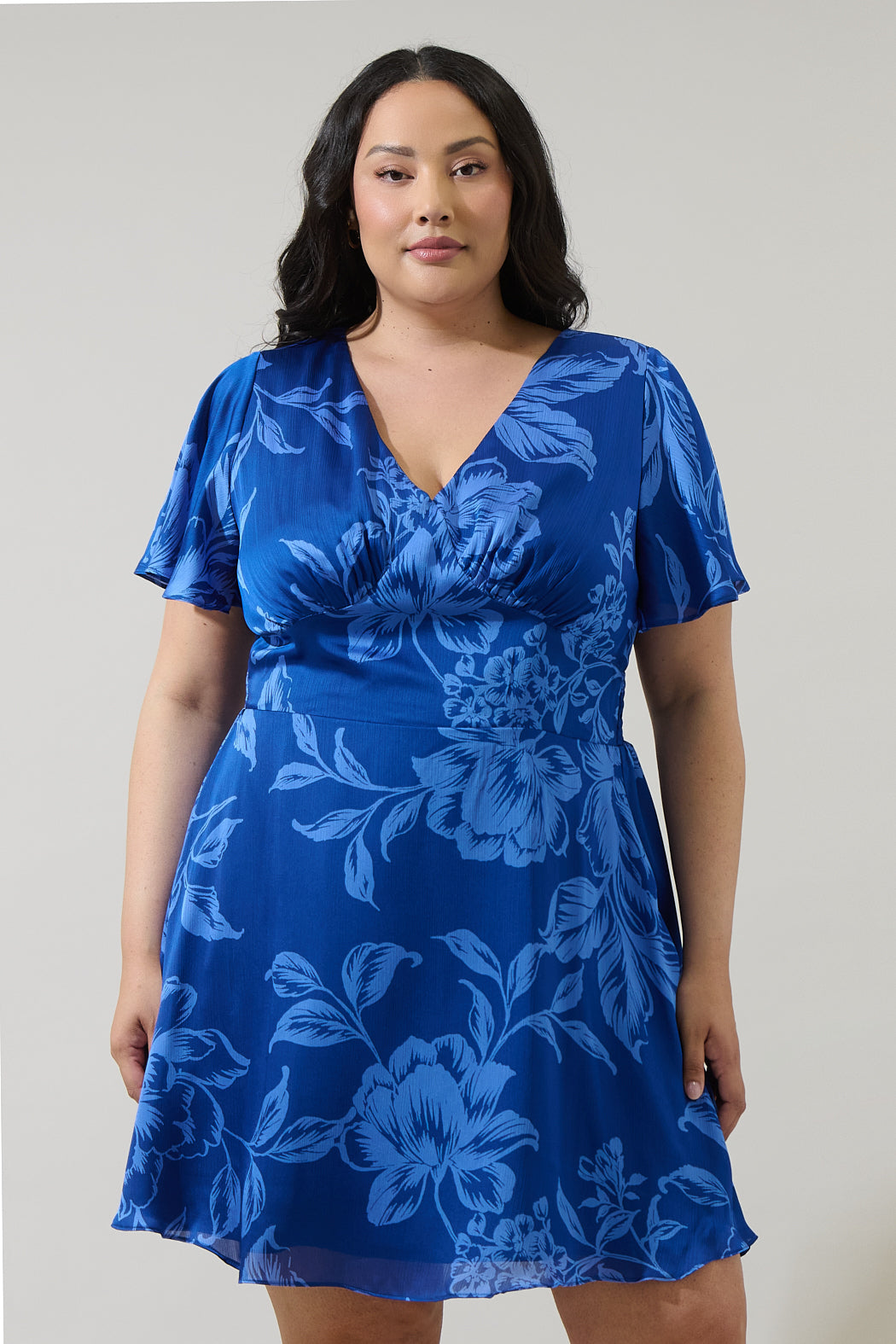 short sleeve mini dress formal Women's Elegant Summer Crew Neck Puff Bodycon Sheath For Evening Party Wedding Guest Office Work Casual Occasions Brown Featuring a high neck and short sleeves Carrie | Short Sleeve Navy