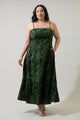 Tindrie Floral Alvis Tiered Maxi Dress Curve