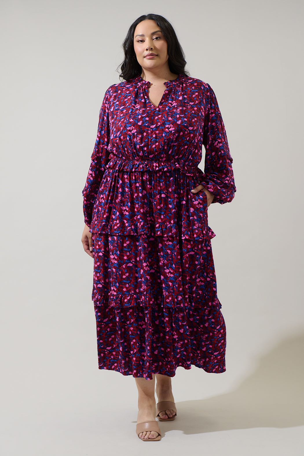 curve long dresses La Femme Curve Dress 33026