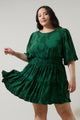 Benti Abstract Suma Ruffle Mini Dress Curve