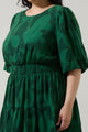 Benti Abstract Suma Ruffle Mini Dress Curve