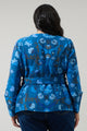 Palmate Floral Lutie Peplum Jacket Curve
