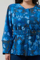 Palmate Floral Lutie Peplum Jacket Curve