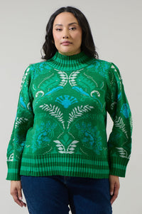 Verda Mock Neck Sweater Curve