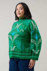 Verda Mock Neck Sweater Curve