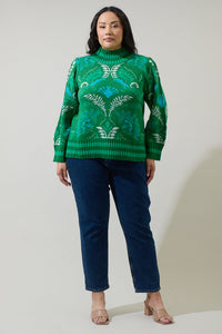 Verda Mock Neck Sweater Curve