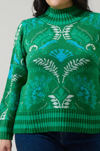 Verda Mock Neck Sweater Curve