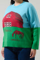 Kelsey's Farm Multi Knit Sweater Curve