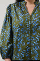 Solvay Floral Nellian Ruffle Top Curve