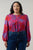 Darret Floral Marwa Long Sleeve Blouse Curve
