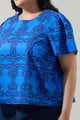 Romery Abstract Tilma Short Sleeve Top Curve