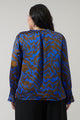 Krista Abstract Minda Keyhole Blouse Curve