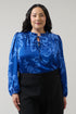 Ciara Floral Lindsey Ruffle Blouse Curve