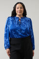 Ciara Floral Lindsey Ruffle Blouse Curve