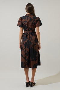 Somerton Floral Aurelia Babydoll Midi Dress
