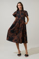 Somerton Floral Aurelia Babydoll Midi Dress