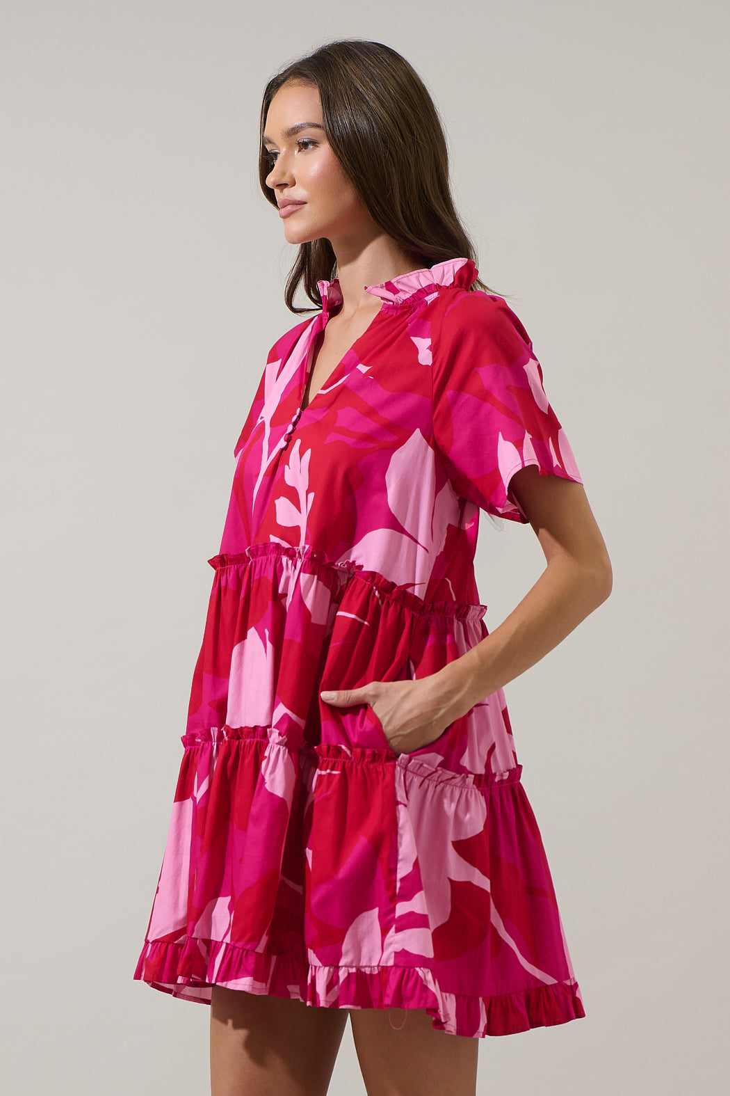 mila ruffle mini dress Hill House The Mila Dress