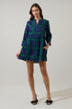Harrisville Plaid Brie Button Down Mini Dress