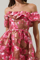 Mersin Floral Off the Shoulder Mini Dress