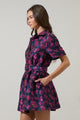 Lorna Floral De Soto Collared Mini Dress