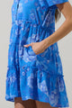Selma Floral Otis Tiered Cotton Voile Mini Dress