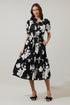 Medina Floral Giles Button Up Midi Dress