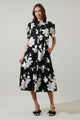 Medina Floral Giles Button Up Midi Dress
