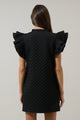 Yulia Quilted Adalee Ruffle Mini Dress