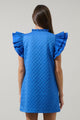 Yulia Quilted Adalee Ruffle Mini Dress