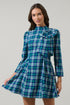 Buckley Plaid Padma Bow Mini Dress